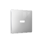 Лицевая панель ALFA (Серебро глянец) для HDMI розетки QUANT AP4140, фото 1