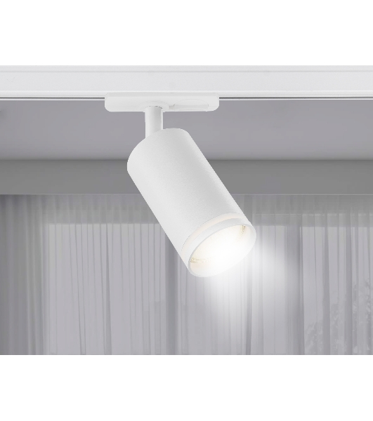 Трековый однофазный светильник Ambrella light GL5200 WH белый GU10 max 12W