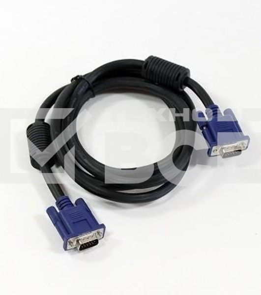 Кабель VCOM VVG6448-1.8M(O) Кабель монитор-SVGA card (15M-15M) 1,8м 2 фильтра