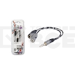 Аудио-переходник Defender jack 3.5mm разветвитель на два разъема jack 3.5mm, фото 1