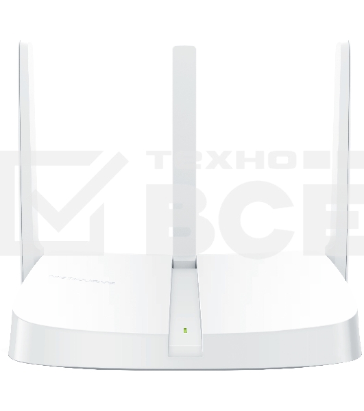 Маршрутизатор Mercusys MW305R Wi-Fi роутер 300 Мбит/с 2,4 ГГц, 1 порт WAN 10/100 Мбит/с + 4 порта LAN 10/100 Мбит/с, 2 фиксированные антенны