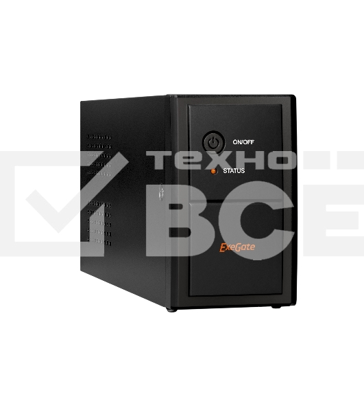 Источник бесперебойного питания ExeGate SpecialPro UNB-650.LED.AVR.EURO <650VA/360W, LED, AVR, 2 евророзетки, Black>