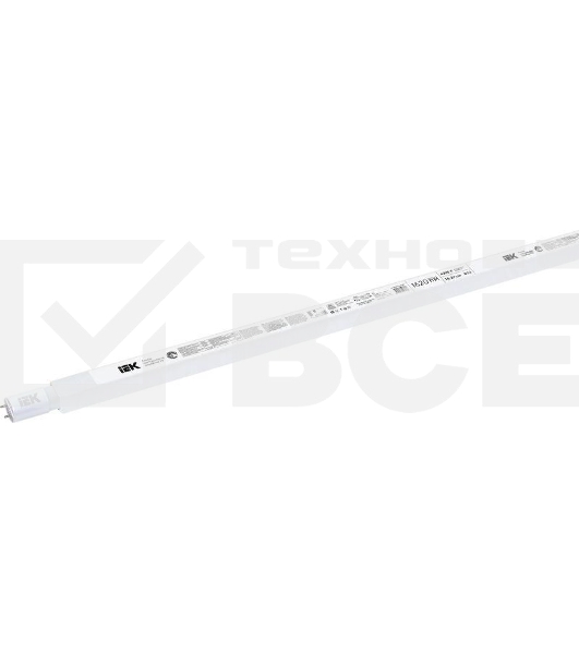 Лампа светодиодная Iek LLE-T8-18-230-40-G13 ECO T8 линейная 18Вт 230В 4000К G13 IEK (аналог люм.лампы 36Вт)