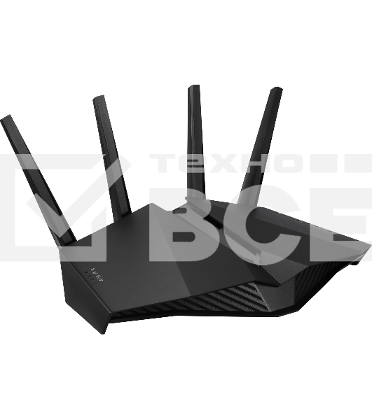 Роутер ASUS RT-AX82U роутер 802.11b/g/n/ac/ax, до 574 + 4804Мбит/c, 2,4 + 5 гГц, 4 антенны, USB, GBT LAN ; 90IG05G0-MO3R10