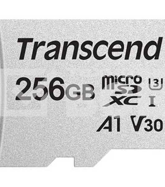 Флеш карта microSD 256GB Transcend microSDXC Class 10 UHS-I U3, V30, A1, (SD адаптер), TLC