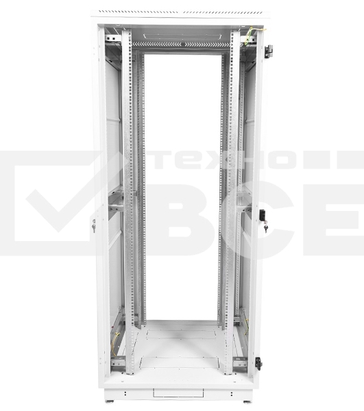 Шкаф коммутационный ЦМО ШТК-М-42.8.8-4ААА 42U 800x820мм пер.дв.перфор. задн.дв.стал.лист 2 бок.пан. 500кг белый