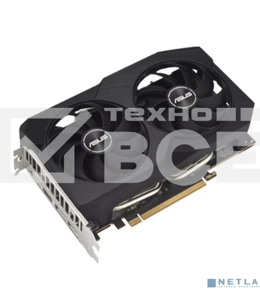 Видеокарта ASUS DUAL-RX7600-O8G-V2 RX7600,8Gb GDDR6 HDMI, 3*DP