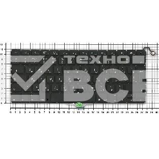 Клавиатура для ноутбука MacBook Air A1304 A1237 13.3 черная большой ENTER