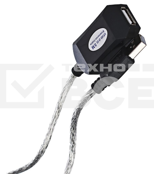 Кабель Aopen/Qust Кабель-адаптер USB2.0-repeater, удлинительный активный <Am-->Af> 5м (ACU823-5M) 6938510851314