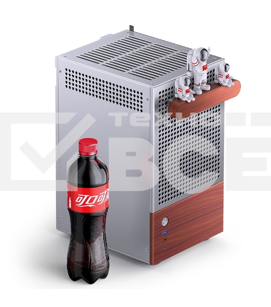 Корпус без блока питания Case JONSBO T6, Desktop SFF, TG, no fan, 1xUSB-A 3.2 + 1xUSB-C 3.2, mITX Silver