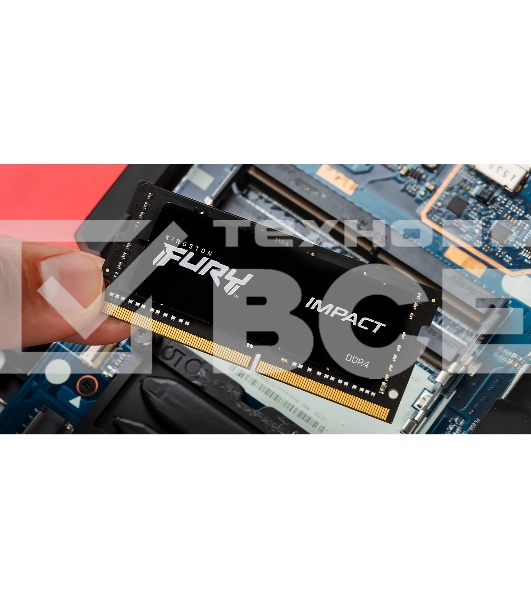 Оперативная память Kingston Fury Impact, DDR5, 8GB (1x8GB), 4800MHz, CL38 SO-DIMM