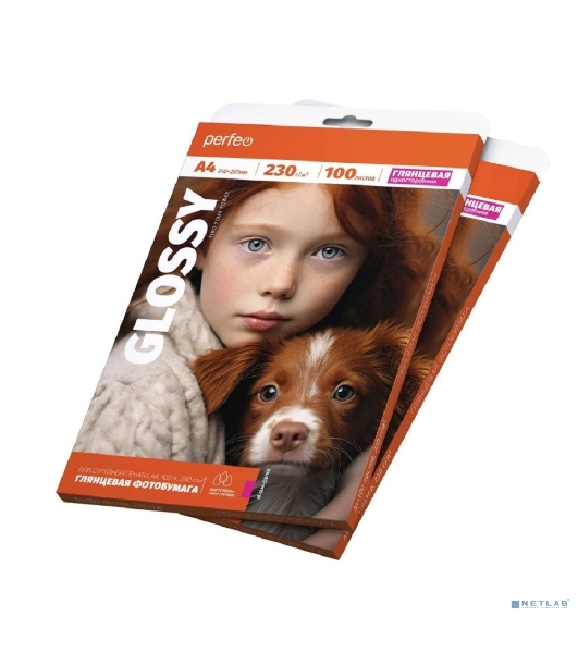 Фотобумага Perfeo А4 230 г/м2 глянцевая 100л (PF-GLA4-230/100) (G14)
