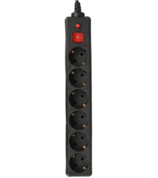 Сетевой фильтр Buro 600SH-16-5-B 5 м, 6 розеток, черный, коробка
