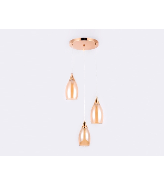 Светильник Ambrella light TR3549/3 GD/TI золото/янтарь E14 max 40W 370*130*1000