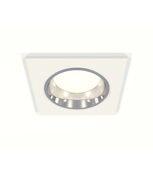 Комплект встраиваемого светильника Ambrella light XC6520003 SWH/PSL белый песок/серебро полированное MR16 GU5.3 (C6520, N6112)