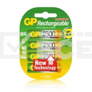 Аккумулятор GP 230AAHC AA NiMH 2300mAh (4шт)