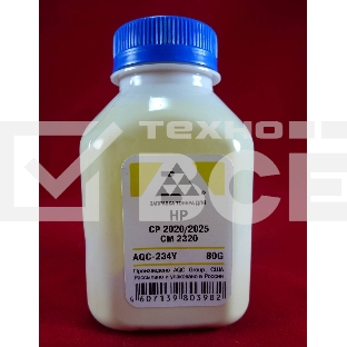 Тонер HP CP2020/2025/CM2320 Yellow, (фл.80г.) AQC фас. Россия