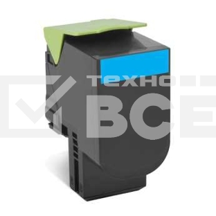 Картридж Lexmark CX510 4K Голубой Return Program