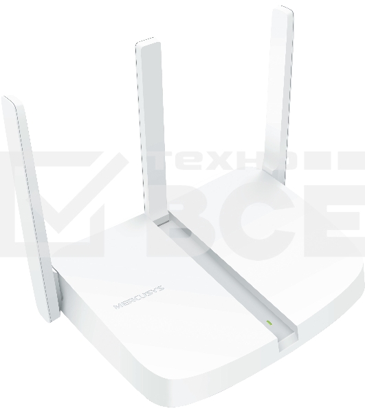 Маршрутизатор Mercusys MW305R Wi-Fi роутер 300 Мбит/с 2,4 ГГц, 1 порт WAN 10/100 Мбит/с + 4 порта LAN 10/100 Мбит/с, 2 фиксированные антенны