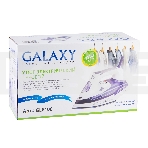 Утюг Galaxy Line GL 6106, белый с фиолетовым, паровой, 2200 Вт, постоянный пар 50 г/мин, паровой удар 180 г/мин, функции: «Самоочистка», «Антикапля», «Антинакипь», функция увлажнения, вертикальное отпаривание, индикатор нагрева, защита от перегрева, керам, фото4