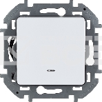 Переключатель 1-клавишный с подсветкой/индикацией 10AX 250В белый, фото3