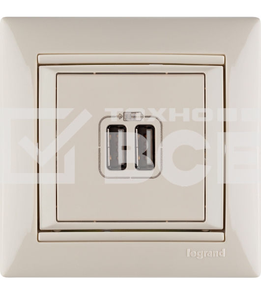 Розетка 2-ая USB 774170 Legrand Valena Сл. кость