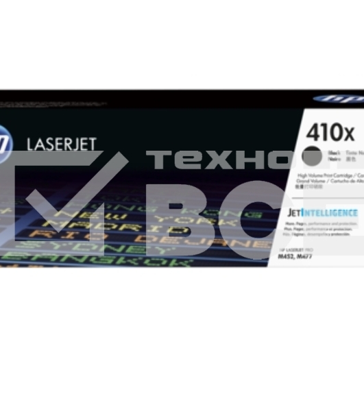 Картридж лазерный Hewlett-Packard HP 410X (CF410X) черный для LJ Pro M452/M477 6500 стр.