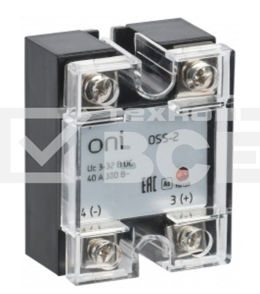 Реле твердотельное OSS-2 25А 380В AC 3-32В DC ONI OSS-2-3-25-B