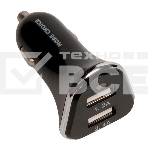 Автомобильная зарядка (от прикуривателя) 2USB 2.4A для Type-C More choice AC22a черный, фото2