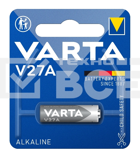 Элемент питания VARTA ELECTRONICS V27 A бл.1