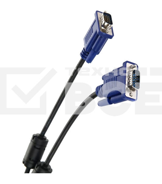 Кабель соединительный SVGA (15M/M) 3m 2 фильтра TV-COM <QCG120H-3M>
