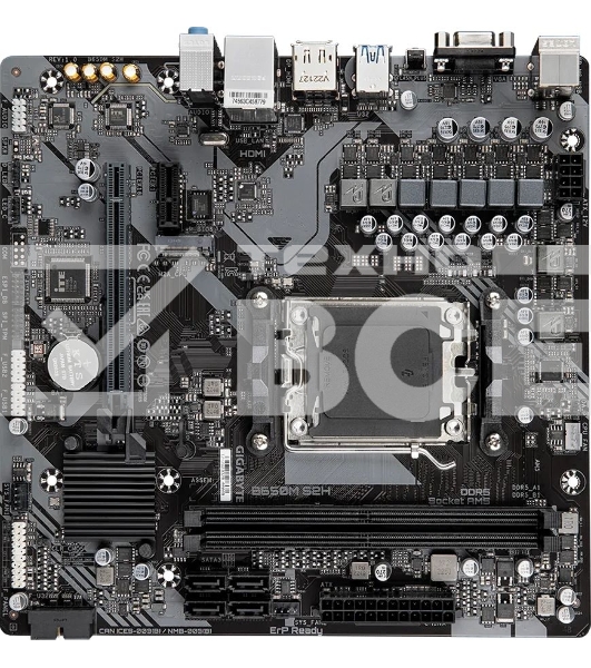 Материнская плата Gigabyte B650M S2H (V1.2), AM5, AMD B650, 2xDDR5, 4xSATA, 1xM.2, 1xPCI-E 4.0 x16, 3xUSB-A 3.2 Gen 1, 1xUSB-C 3.2 Gen 1, 1x 1Gb LAN, 3x3.5 мм, 7.1, Micro-ATX