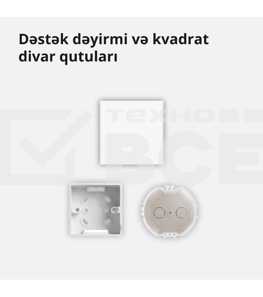 Умный выключатель Aqara Smart wall switch H1 ( (with neutral, single rocker) WS-EUK03