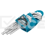 Набор ключей имбусовых Gross 16403 HEX, 1,5–10 мм, S2, 9 шт., удлиненные с шаром, сатинированные, фото7