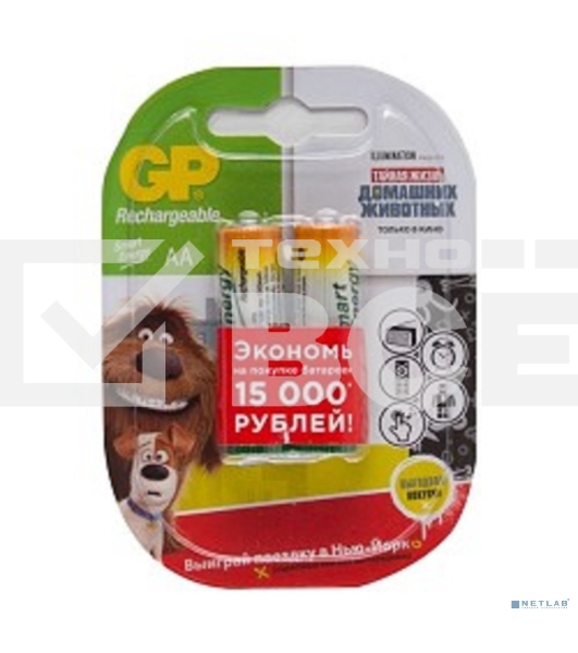 Аккумулятор GP Smart Energy 100AAHCSV AA NiMH 1000mAh (2шт)