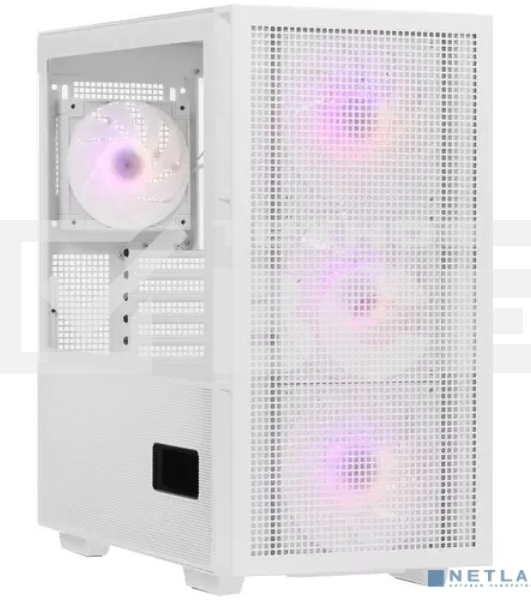 Компьютерный корпус Deepcool CH560 WH без БП, боковое окно (закаленное стекло)