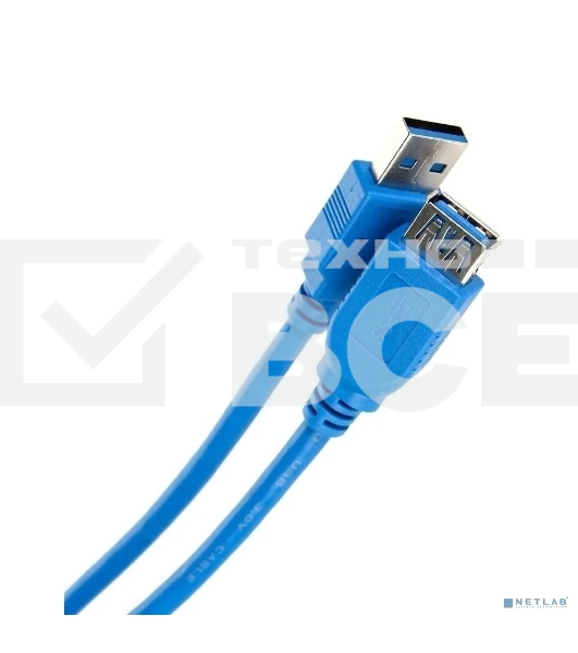 Кабель удлинительный VCOM VUS7065-1M USB3.0 Am-Af 1m