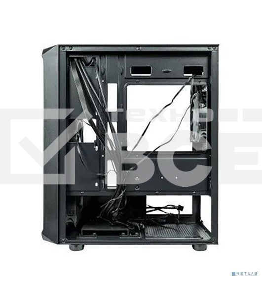 Компьютерный корпус Minitower mATX Eurocase 00-01003411 M205 4ARGb черный без БП закаленное стекло USB 3.0