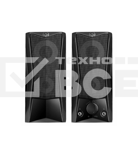 Колонки Sven 445, чёрный, USB, 2.0,2x3 Вт(RMS), подсветка