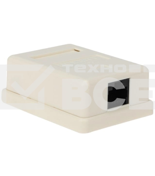 Розетка компьютерная 1-м ОП RJ45 CAT 5E бел. Rexant 03-0121