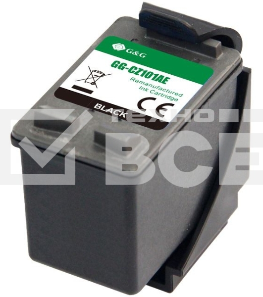 Картридж струйный G&G GG-CZ101AE 650 черный (18мл) для HP DeskJet 1010/10151515/1516
