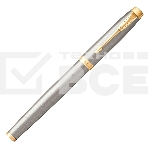 Ручка роллер Parker IM Core T321 (CW1931663) Brushed Metal GT F черн. черн. подар.кор., фото3