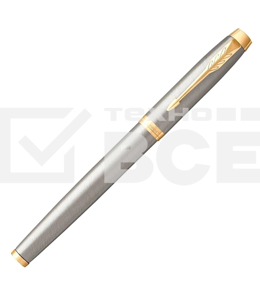Ручка роллер Parker IM Core T321 (CW1931663) Brushed Metal GT F черн. черн. подар.кор.