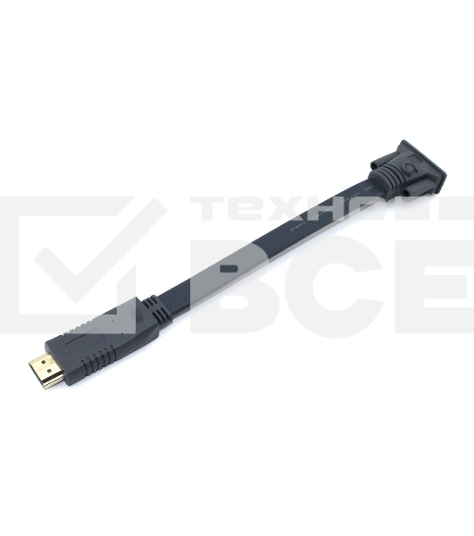Переходник с кабелем HDMI на VGA цветной 230 мм