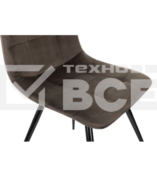 Стул для дома Бюрократ CH-K1_4 комплект 4 шт. коричневый Holland 74 металл черный на ножках (CH-K1_1/HL74_4)