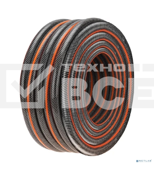 Шланг поливочный ПВХ 3-х слойный армированный 3/4дюйм 25м Стандарт Плюс ЧЕТЫРЕ СЕЗОНА 62-0226-1