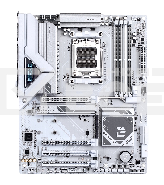 Материнская плата Gigabyte B850 EAGLE WIFI7 ICE, AM5, AMD B850, 4xDDR5, 4xSATA, 3xM.2, 1xPCIe 5.0 x16, 1xPCIe 4.0 x4, 2xPCIe 3.0 x1, 1xDP (v1.4), 1xHDMI, 1x2.5Gb LAN, Wi-Fi 7, Bluetooth 5.4, 1xUSB-C 5Gbps, 2xUSB-A 10Gbps, 2xUSB-A 5Gbps, 4xUSB-A 2.0, 3x3.5