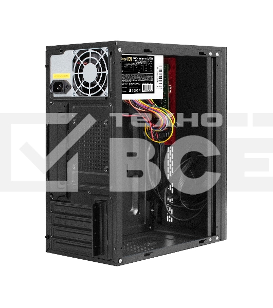 Компьютерный корпус Minitower ExeGate BAA-403U-AA500 (mATX, БП AA500 с вент. 8см, 2хUSB/1хUSB 3.0, HD Audio, черный)