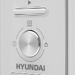 Микроволновая печь встраиваемая Hyundai HBW 2030S WG белый, 20 л, 800 Вт, переключатели - поворотный механизм, фото12