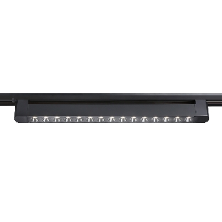 Трековый однофазный светильник Ambrella light GL6715 BK черный IP20 30W 4200K 24° 458*35*57